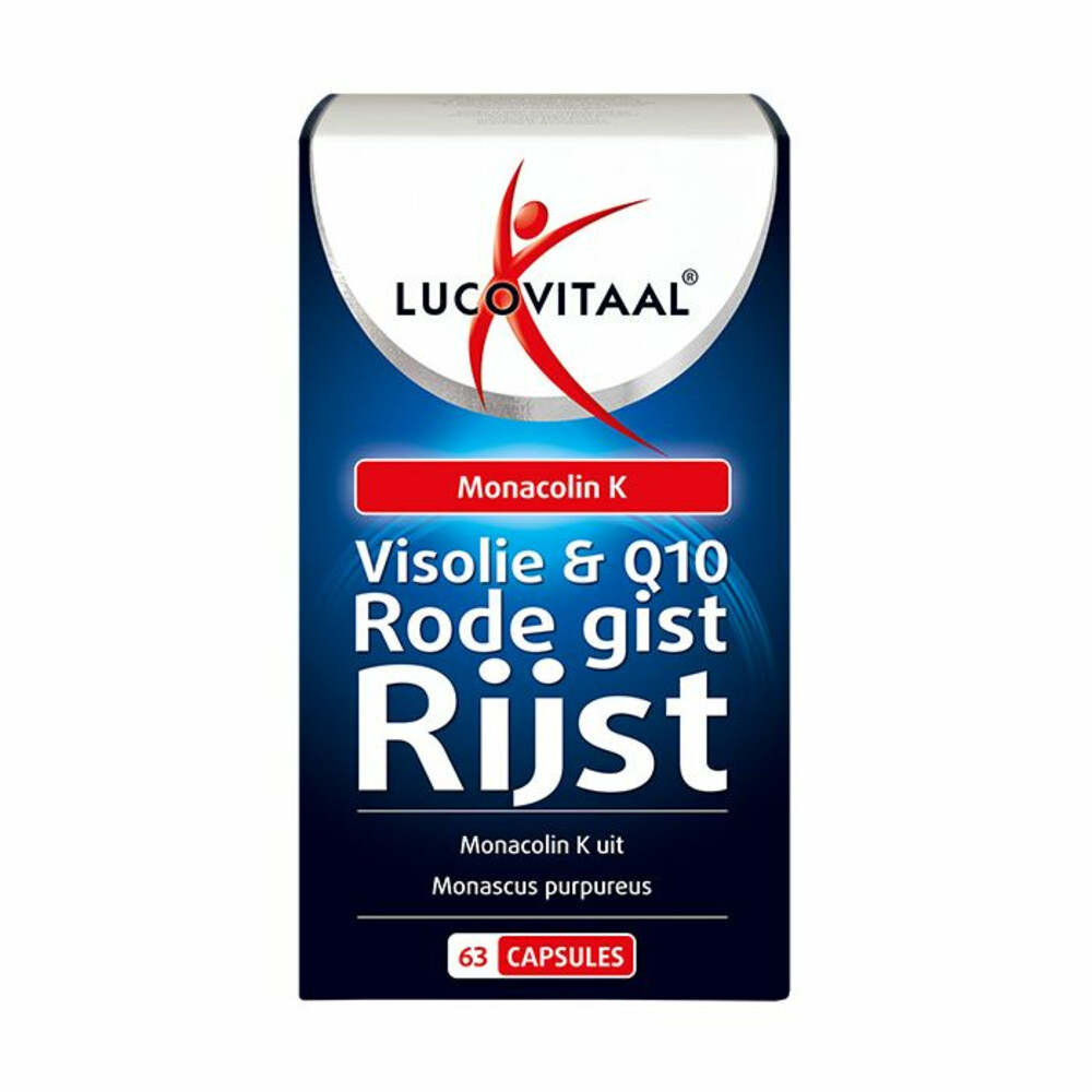 zich zorgen maken Kritiek Wafel Lucovitaal Rode Gist Rijst met Visolie en Q10 63 capsules | Plein.nl