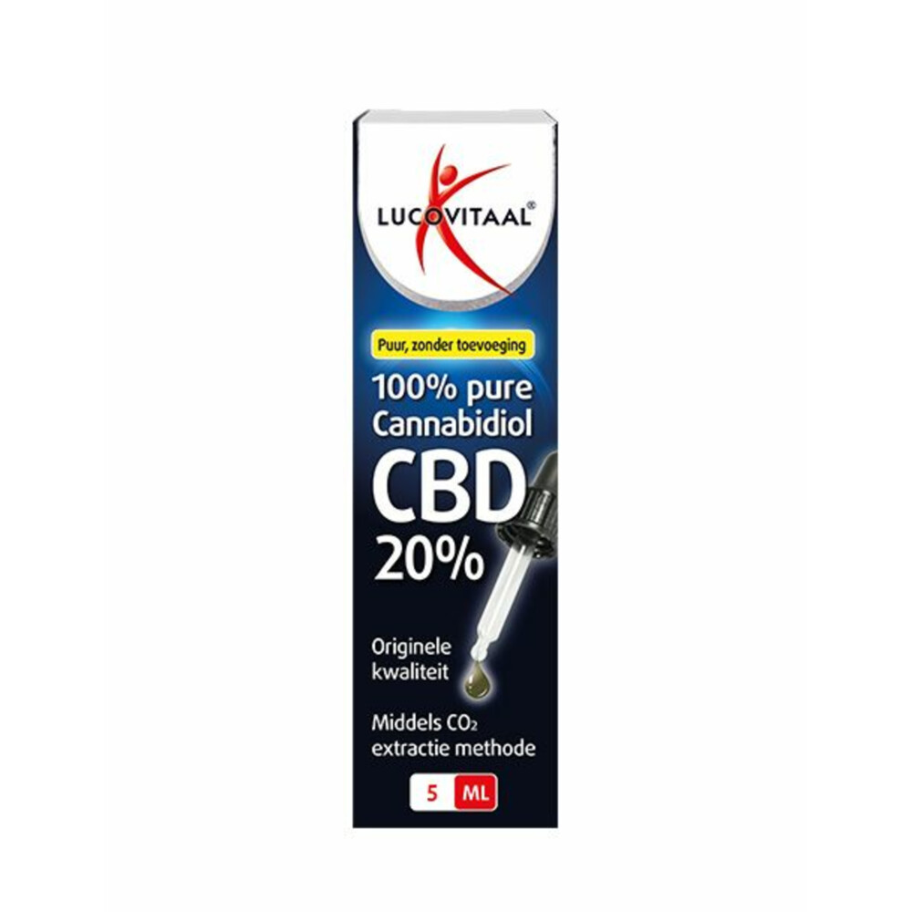 2+2 gratis: Lucovitaal CBD Cannabidiol Olie 20% 5 ml