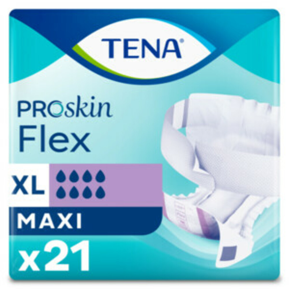 3x TENA Flex Maxi Extra Large Proskin 21 stuks