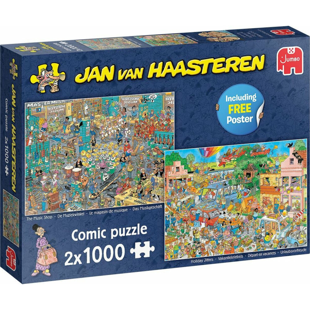 Van Haasteren Puzzel Vakantiekriebels en Muziekwinkel - x 1000 stukjes Plein.nl