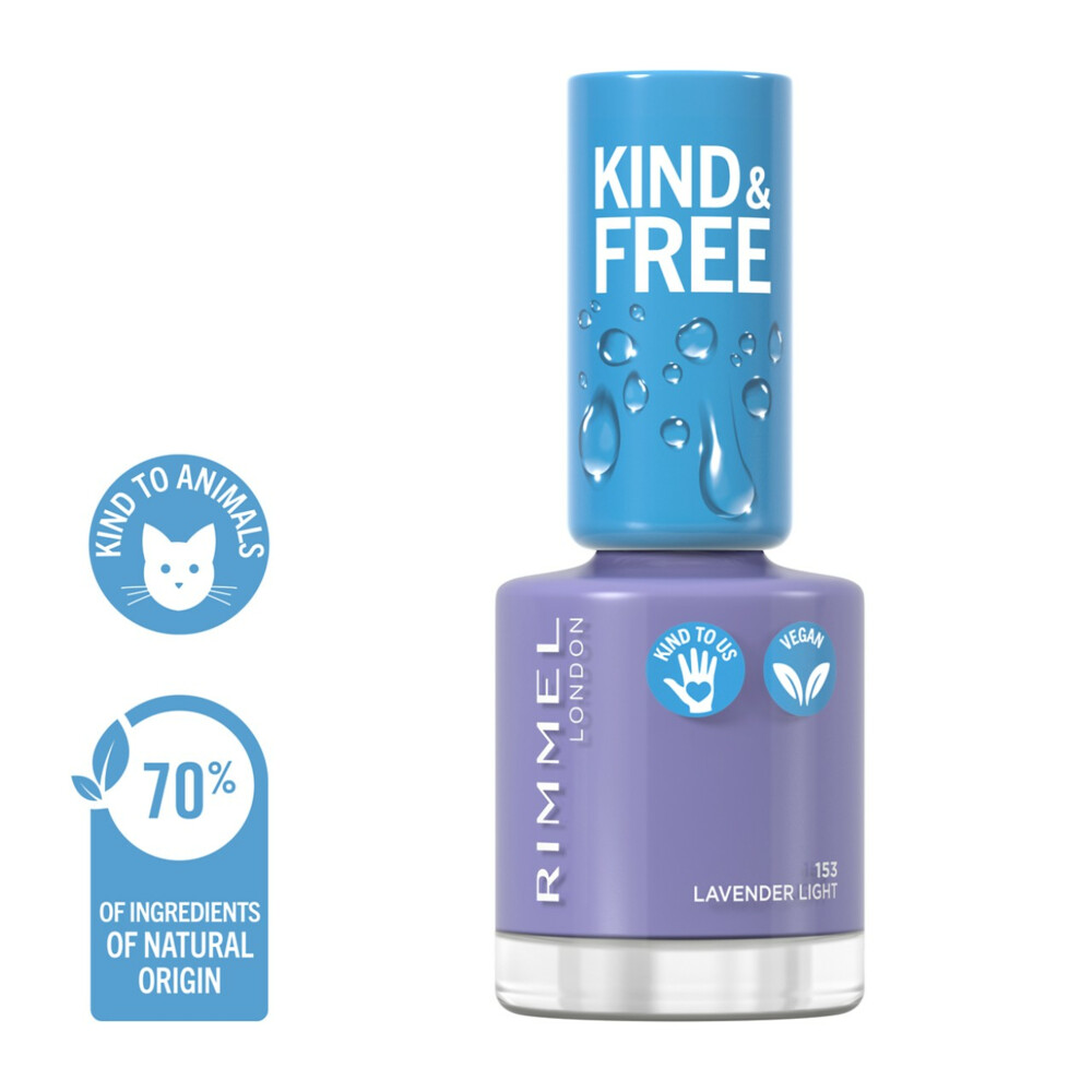 Rimmel KIND&FREE Vegan Nagellak 153 Lavender Light 8 ml