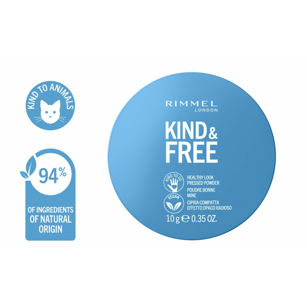 1+1 gratis: Rimmel KIND&FREE Vegan Pressed Powder 020 Light
