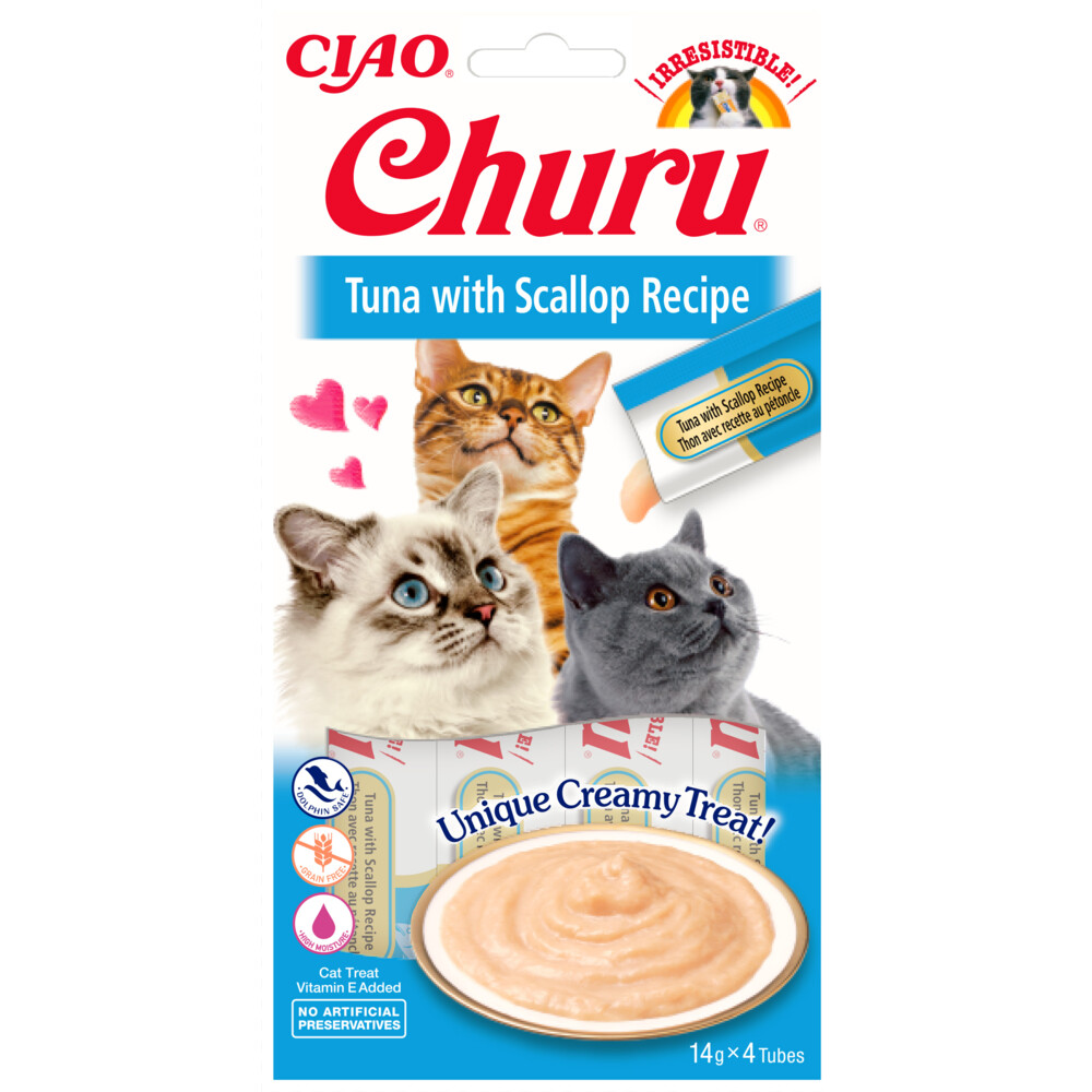 Ciao Kattensnack Churu Tonijn - Sint Jacobsschelp 60 gr