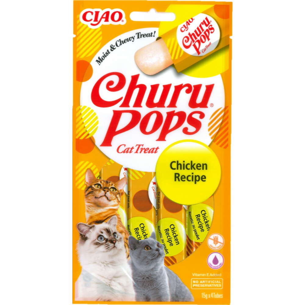 12x Ciao Kattensnack Pops Chicken 60 gr