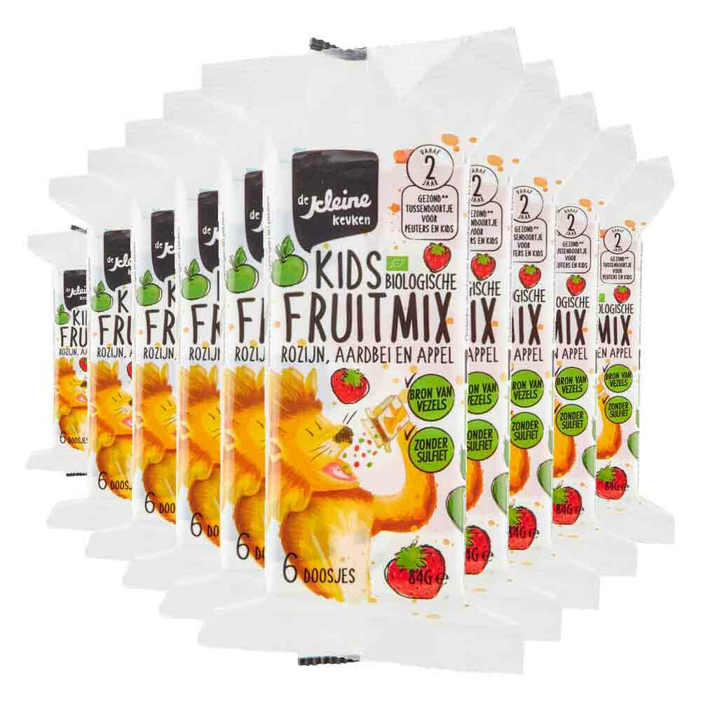 10x De Kleine Keuken Bio Fruitmix 84 gr