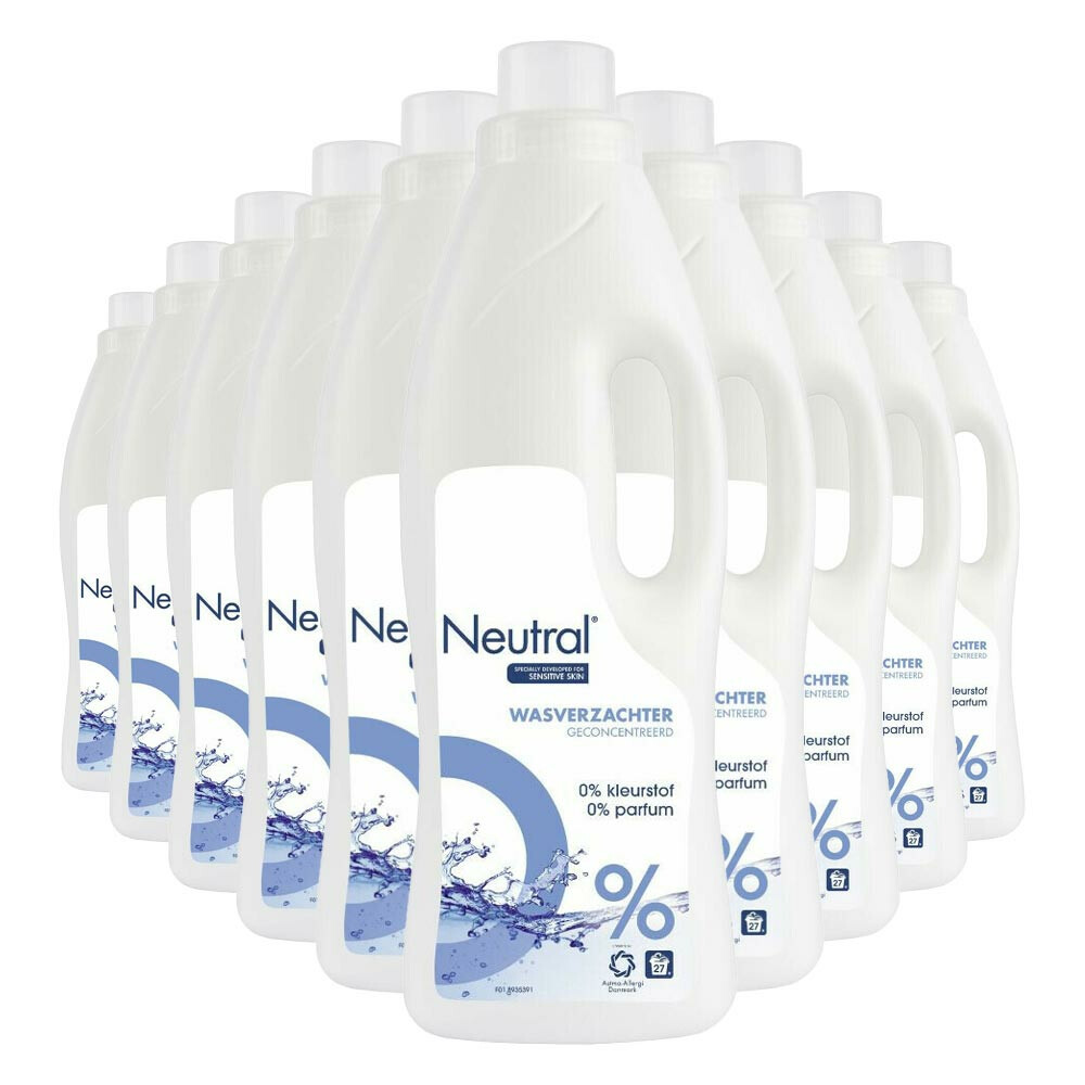 10x Neutral Wasverzachter 27 Wasbeurten 750 ml