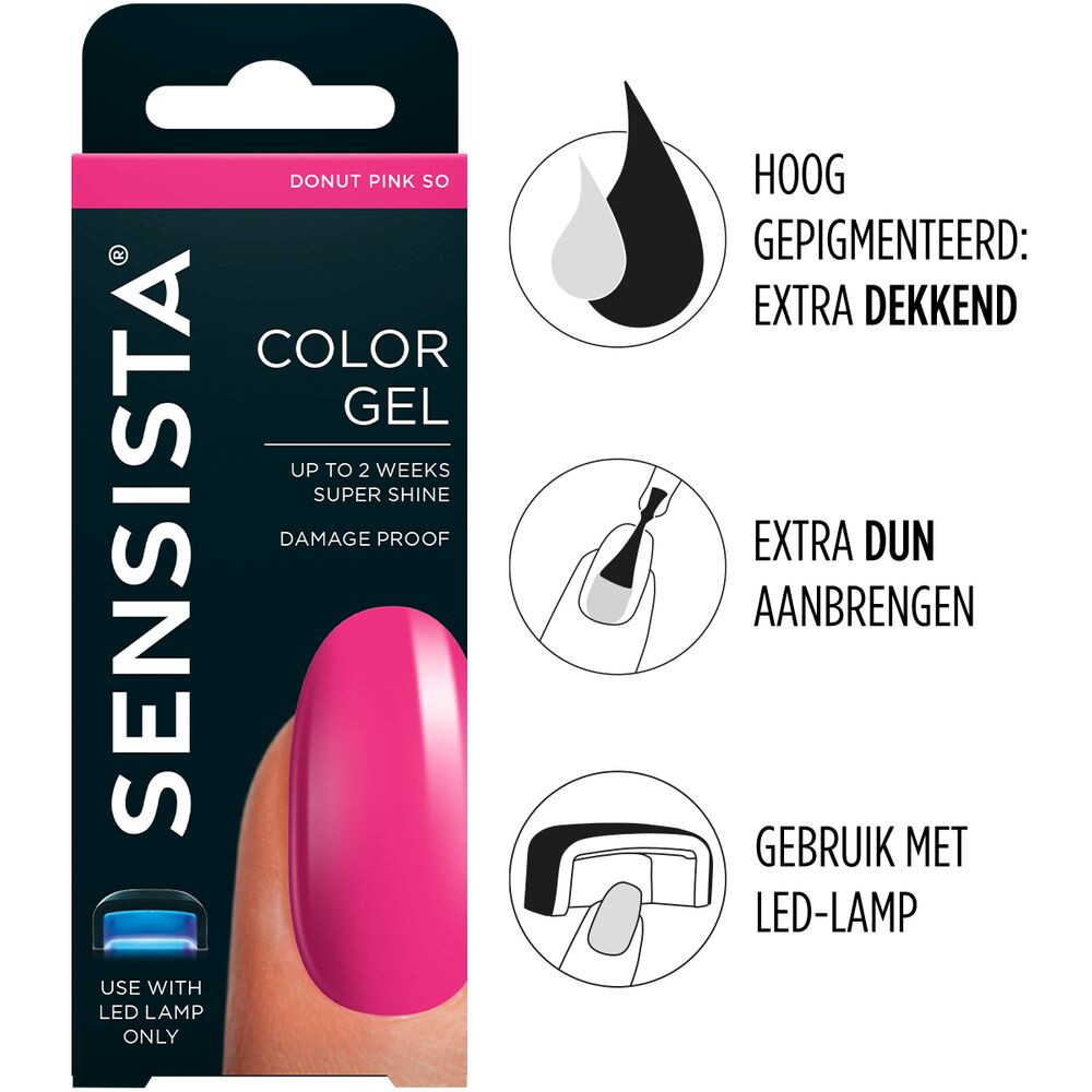 Sensista Color Gel Donut Pink So! 7,5 ml, foto 2