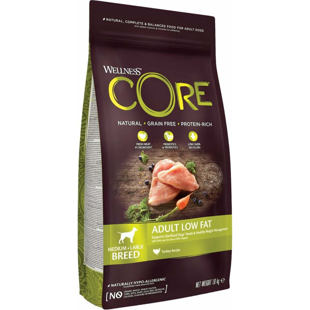 Wellness Core Hondenvoer Healthy Weight Kalkoen 1,8 kg