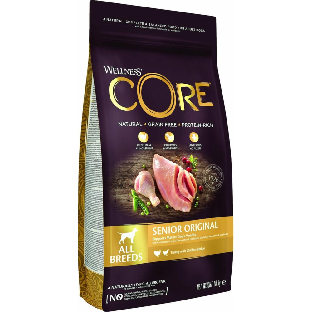 Wellness Core Hondenvoer Senior Kalkoen Kip 1,8 kg