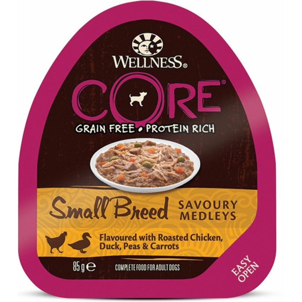 Wellness Core Hondenvoer Small Savoury Medleys Kip Eend 85 gr