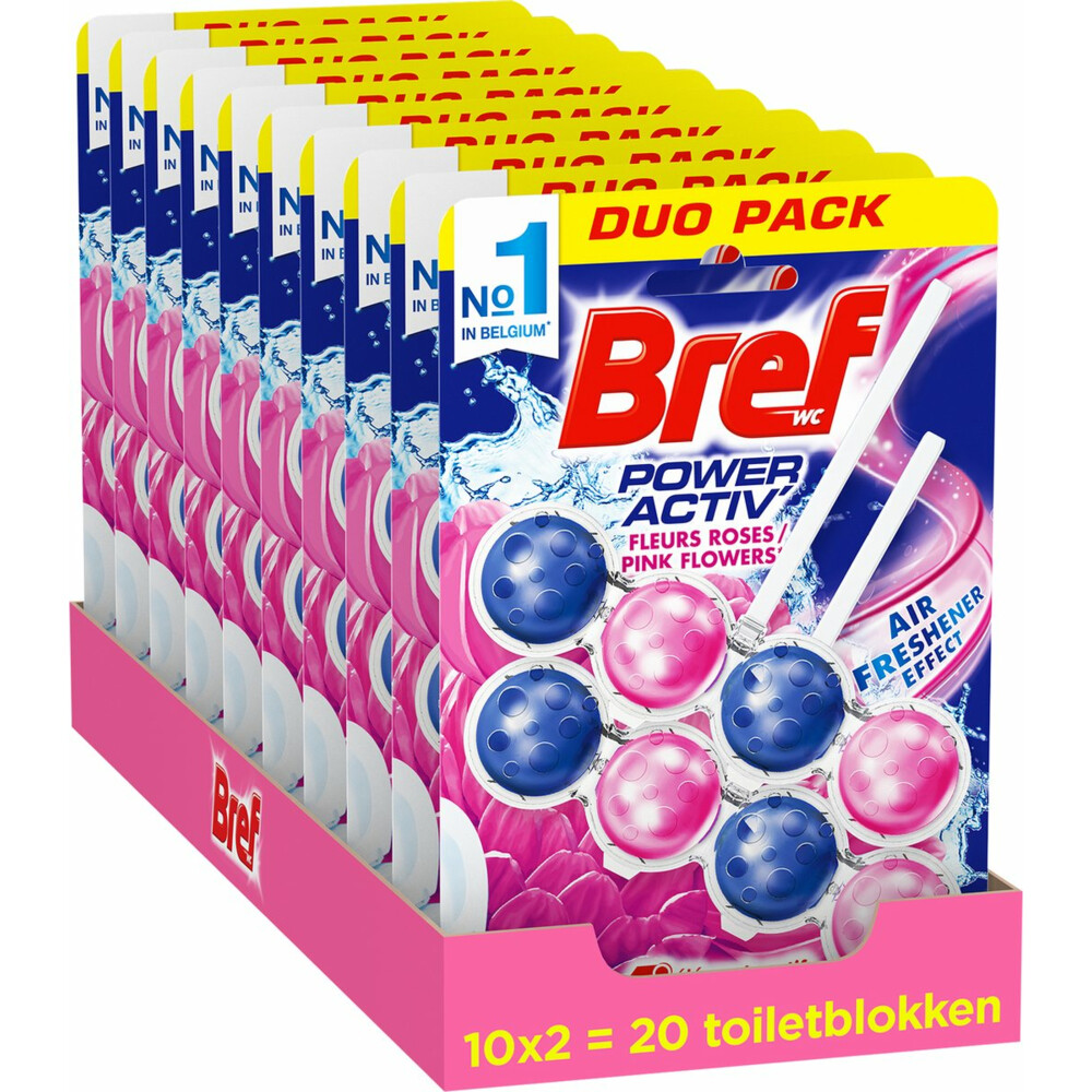 10x Bref Toiletblok Brilliant Gel Fresh Flowers 2 stuks