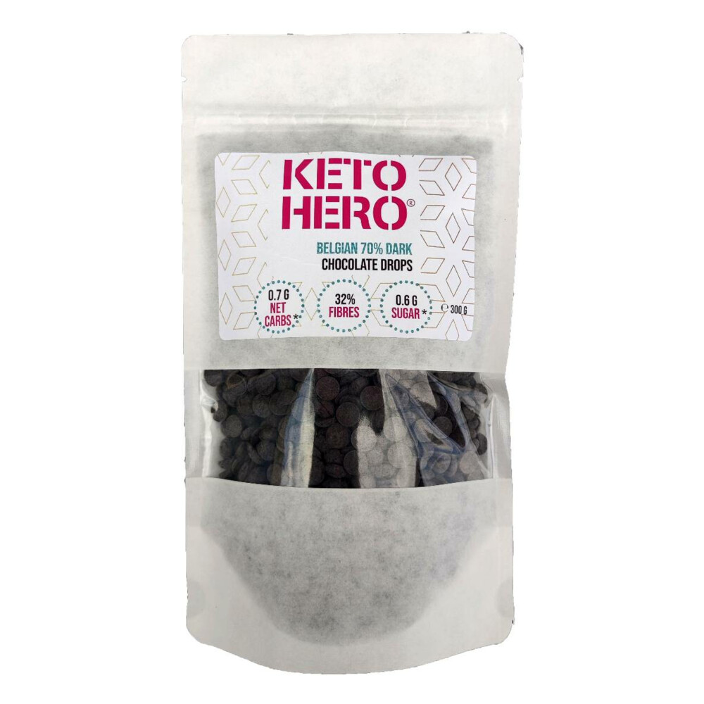 6x Keto Hero Chocolade Drops Puur 300 gr