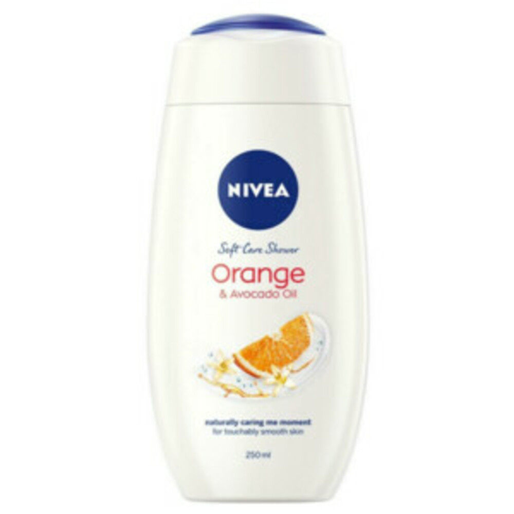 3x Nivea Care Shower Oil Orange en Avocado 250 ml