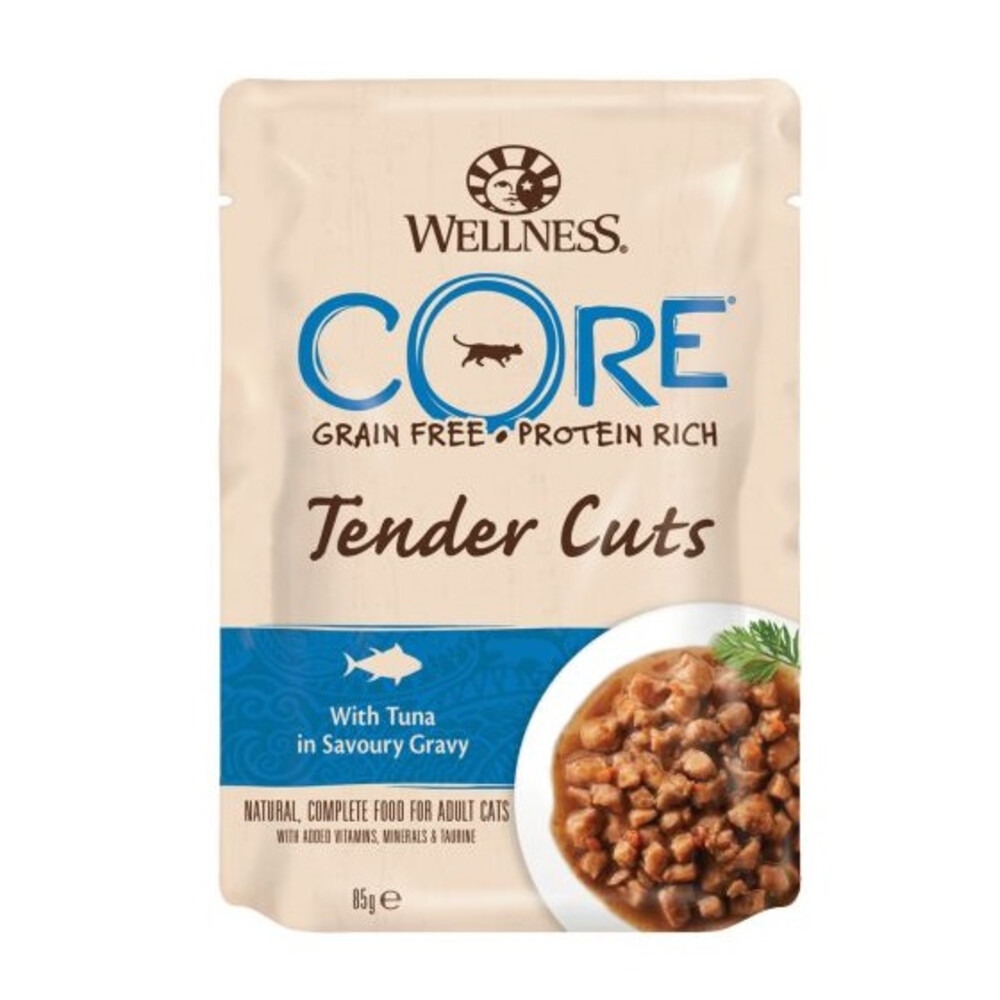 Wellness Core Kattenvoer Tender Cuts Tonijn 85 gr