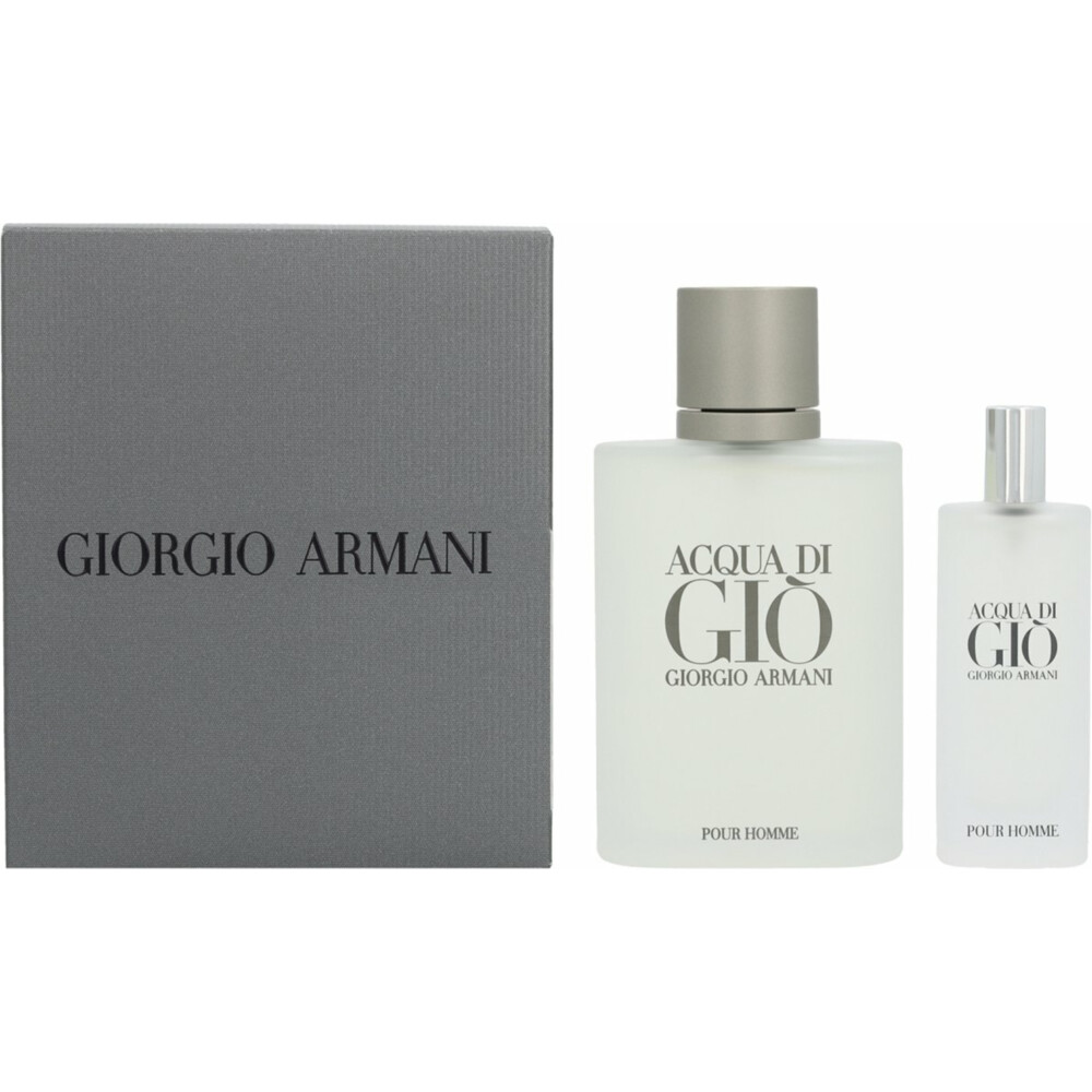 Giorgio Armani Acqua Di Gio Pour Homme Eau de Toilette 100 ml + Eau de Toilette 15 ml 1 set