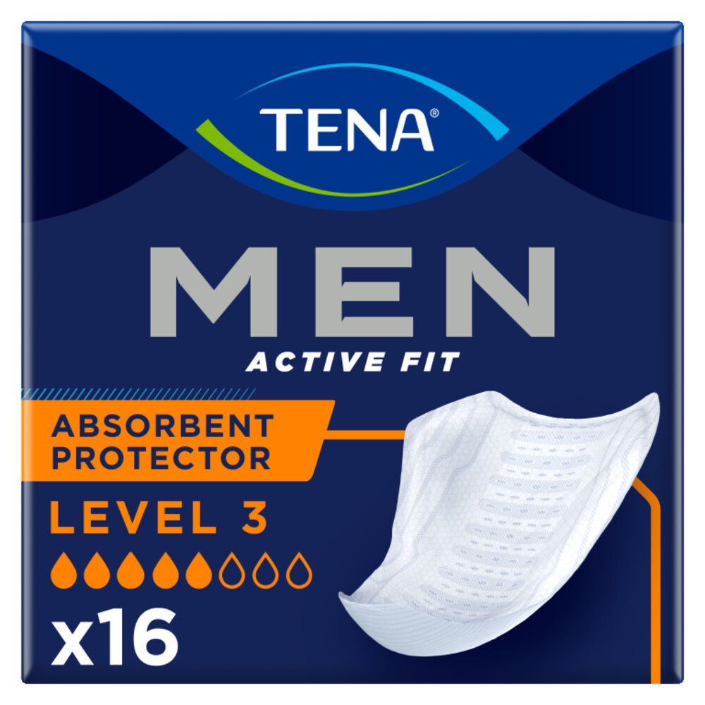 3x TENA Men Active Fit Level 3 16 stuks