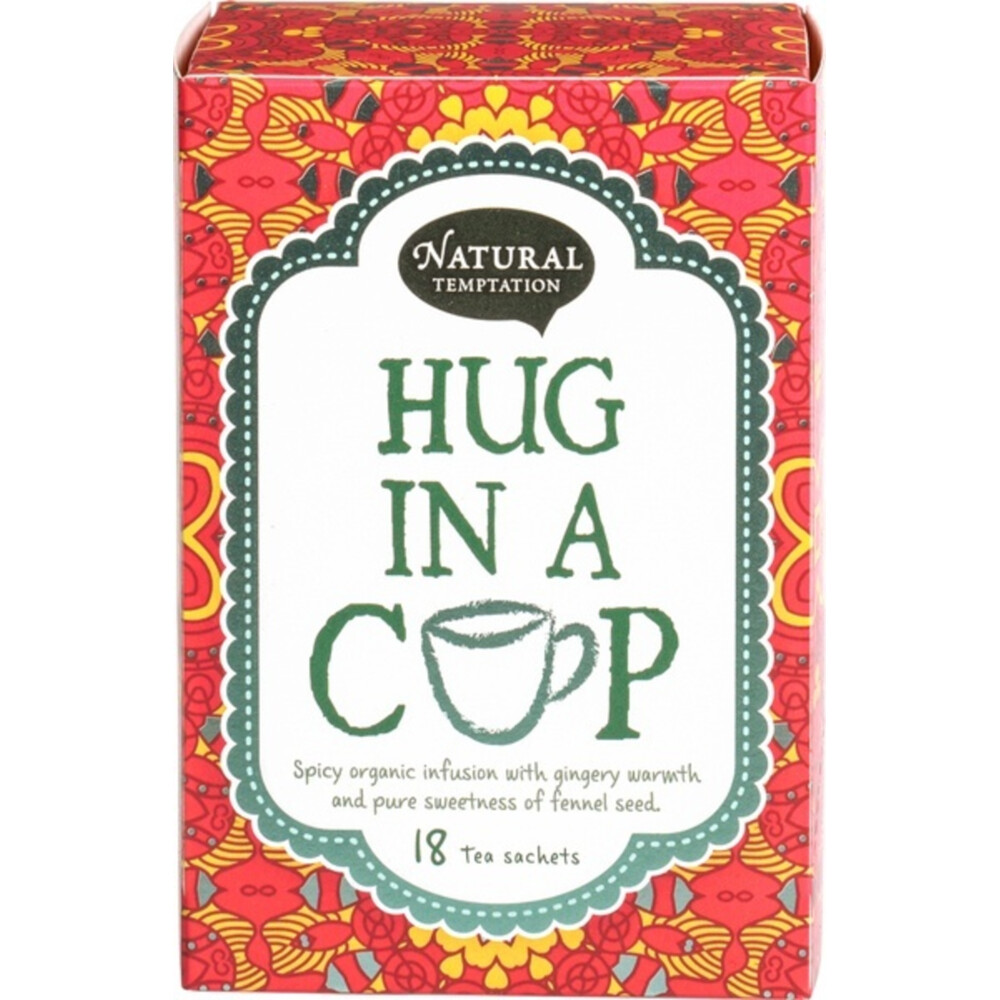 Natural Temptation Hug In a Cup Theezakjes Gember en Zoet Venkelzaad 18 stuks