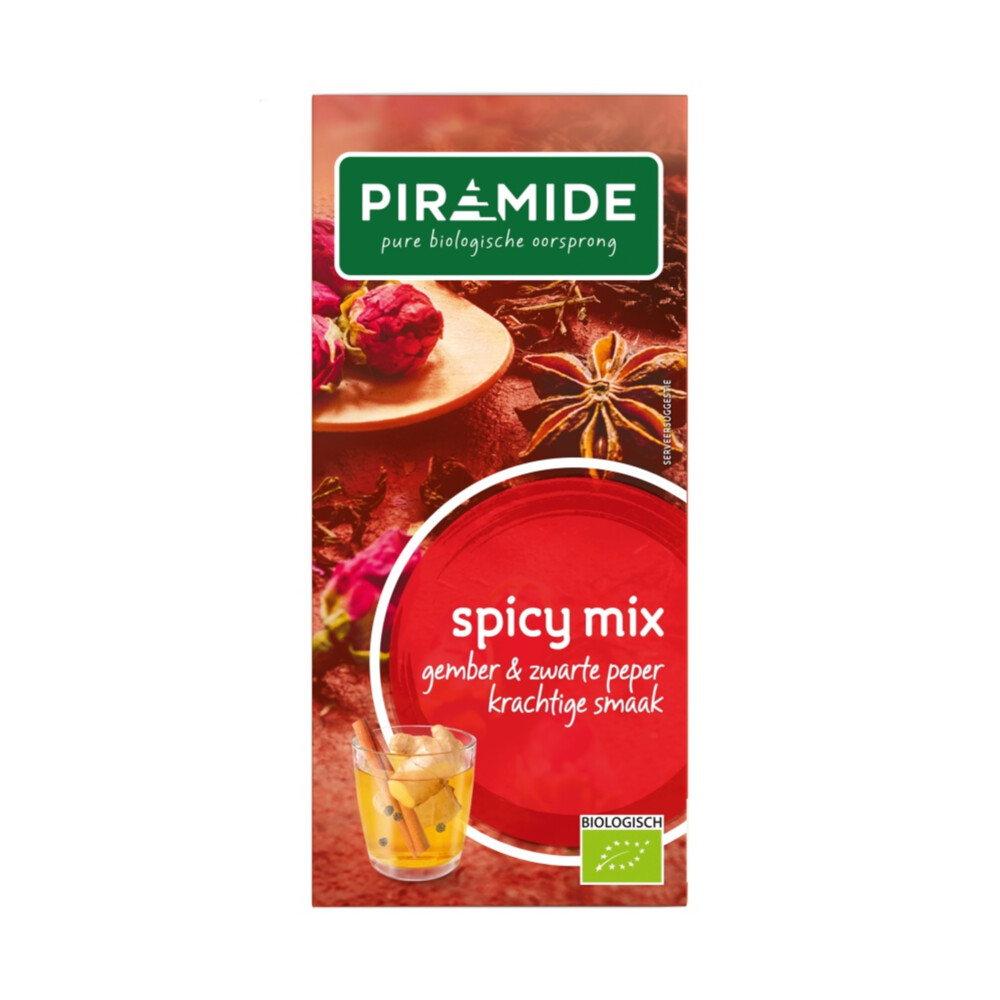 Piramide Biologische Theezakjes Spicy Mix 20 stuks