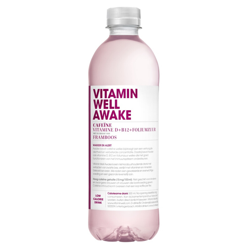 12x Vitamin Well Vitamine Water Awake 500 ml