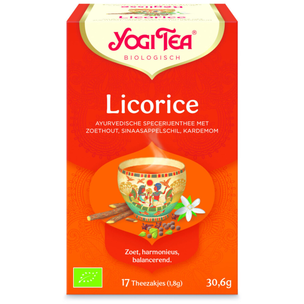 Yogi Tea Biologisch Thee Licorice Egyptian 17 Stuks
