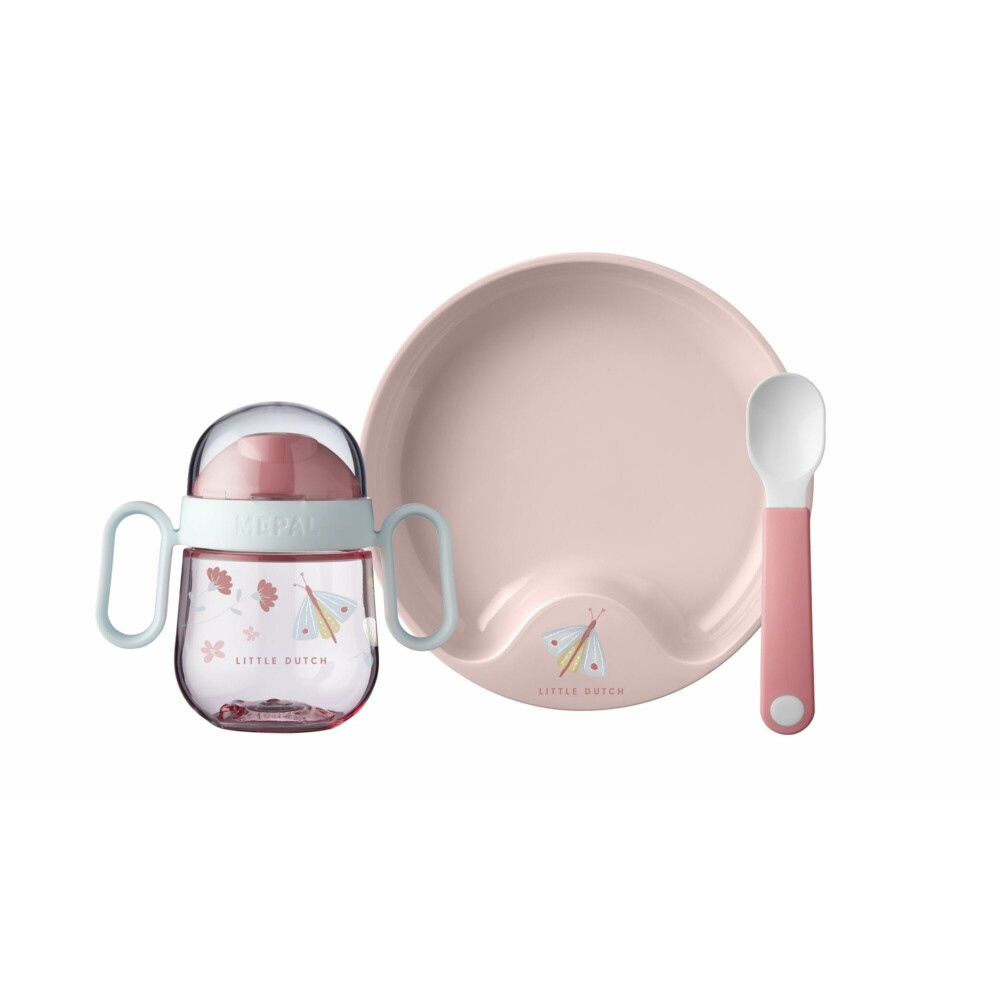 Mepal Little Dutch Flowers & Butterflies Babyservies 3delig Plein.nl