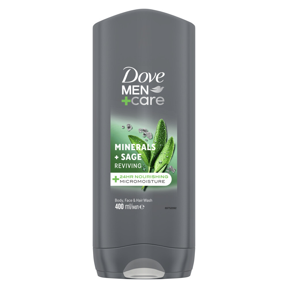 2+2 gratis: Dove Men Douchegel Minarel&Sage 400 ml