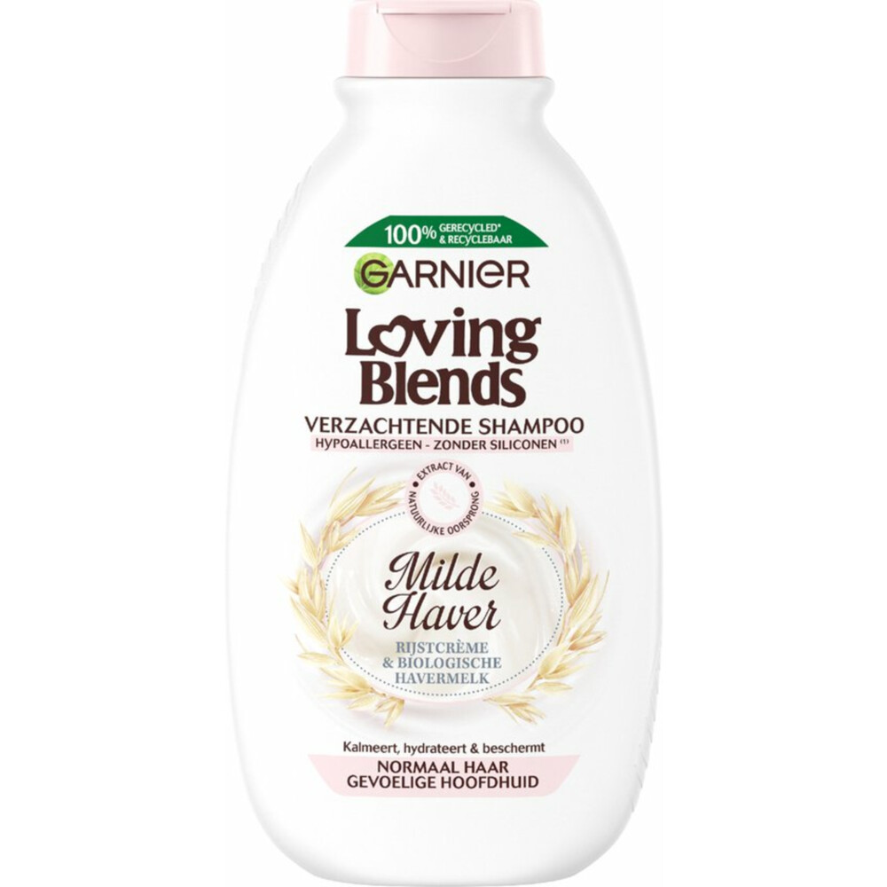 3x Garnier Loving Blends Milde Haver Shampoo 300 ml