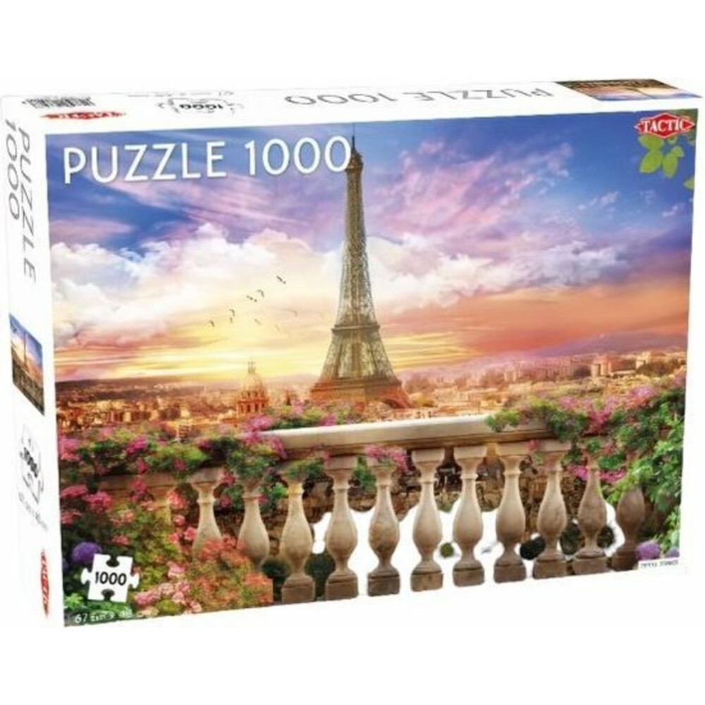 Tactic puzzel Eiffel Toren in Parijs 67 x 48 cm 1000 stukjes