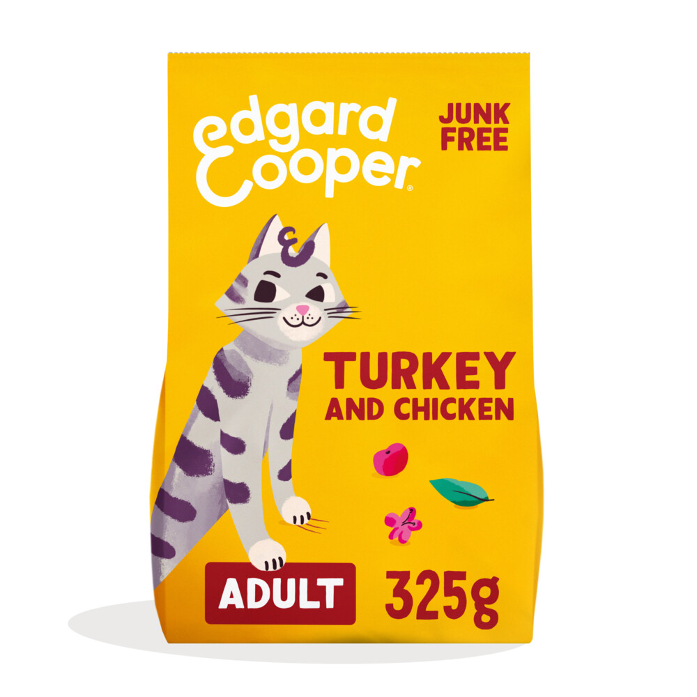 Edgard&Cooper Kattenvoer Adult Kalkoen Kip 325 gr