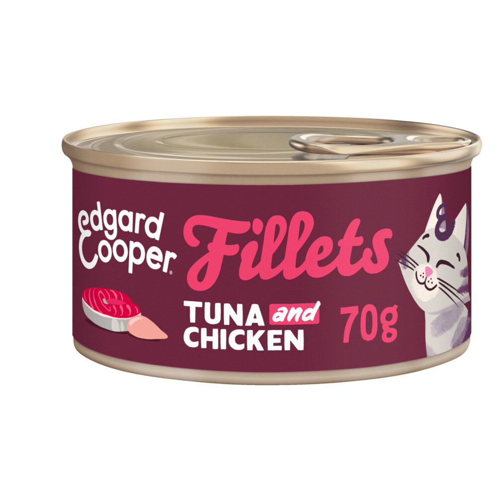 Edgard&Cooper Kattenvoer Fillets Tonijn Kip 70 gr