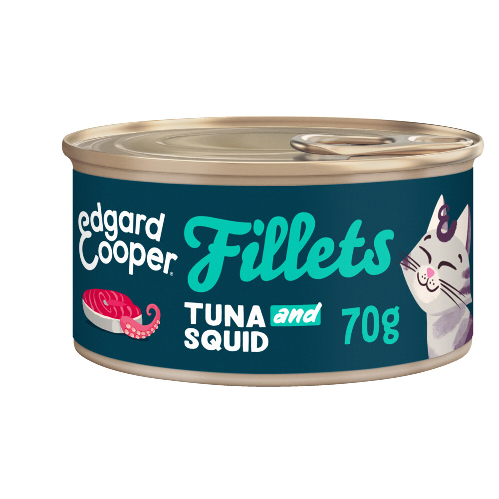 Edgard&Cooper Kattenvoer Fillets Tonijn Inktvis 70 gr