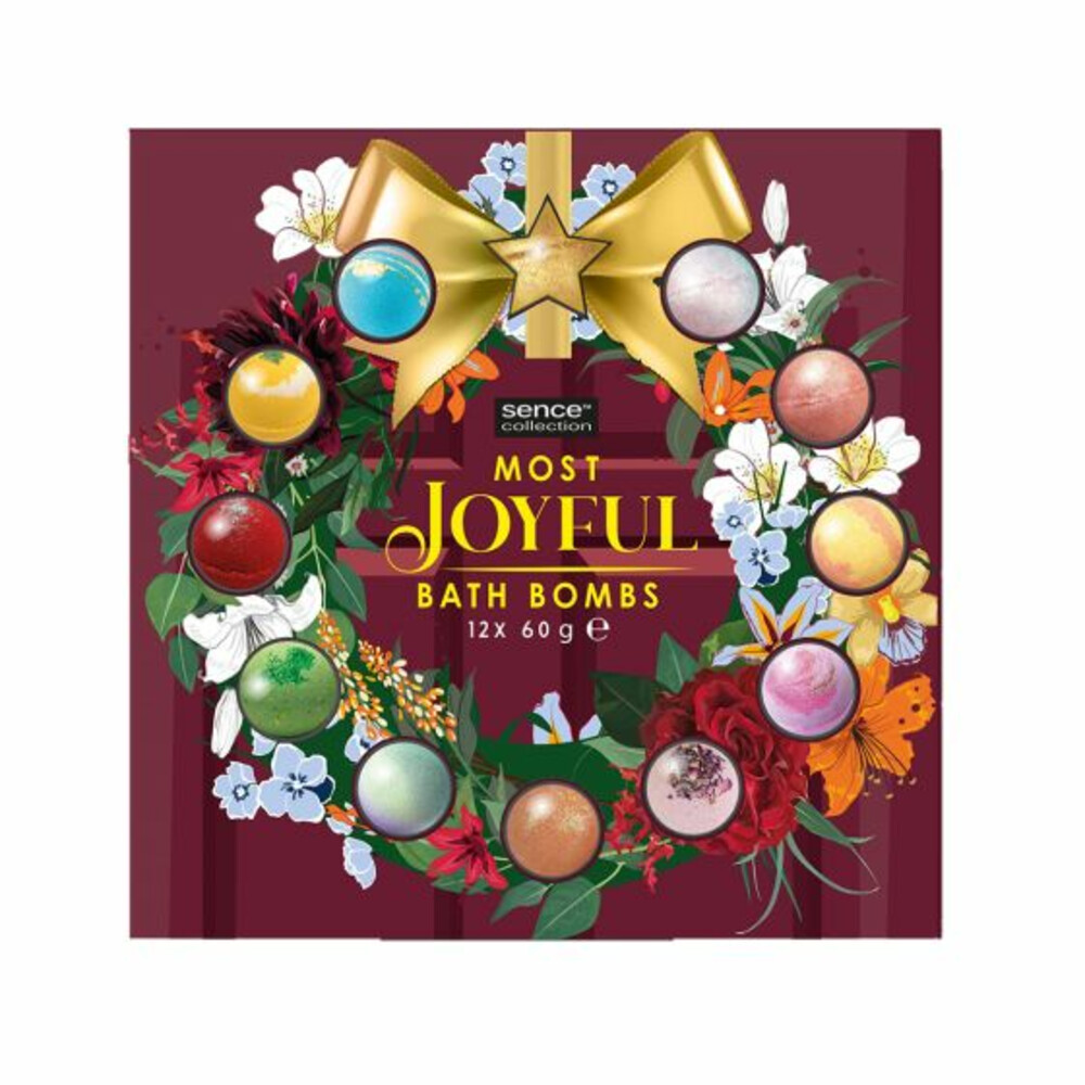 Sence Geschenkset Bruisballen Wreath Joyful 12 stuks