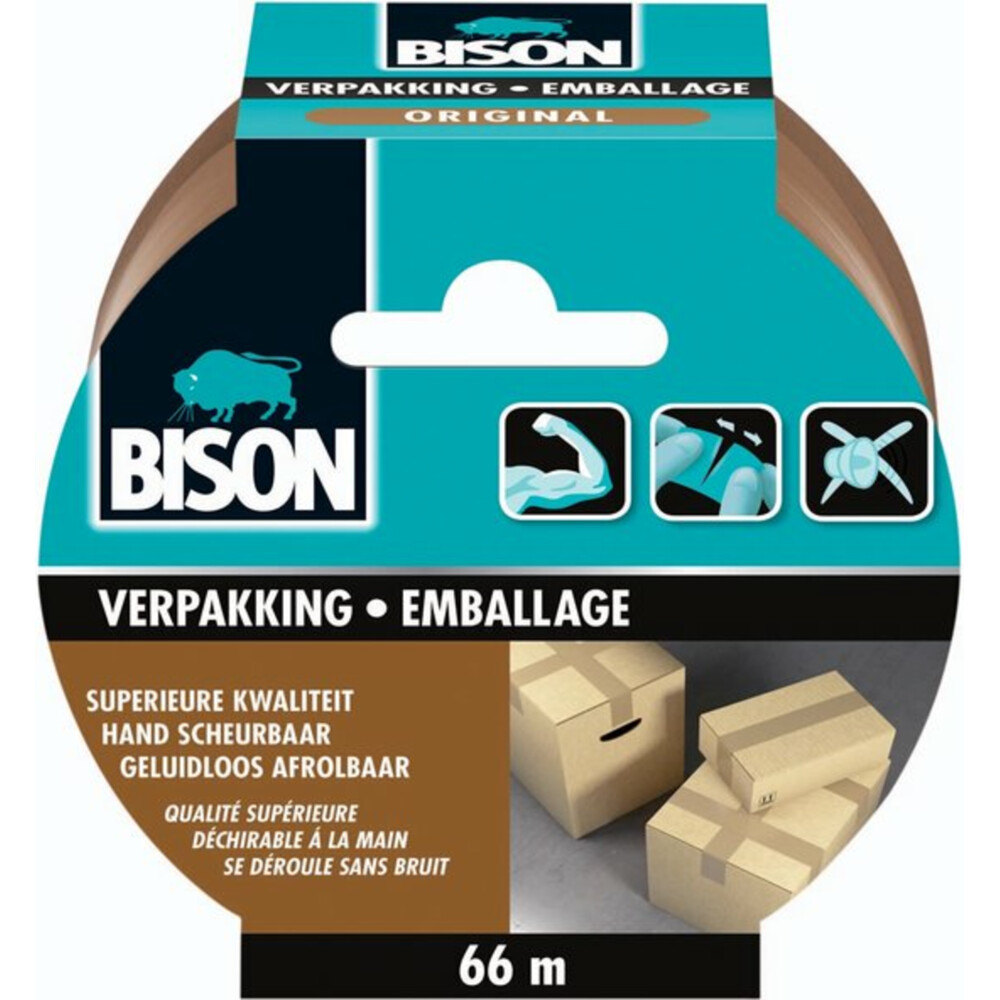 6x Bison Tape Verpakking Original 66 m