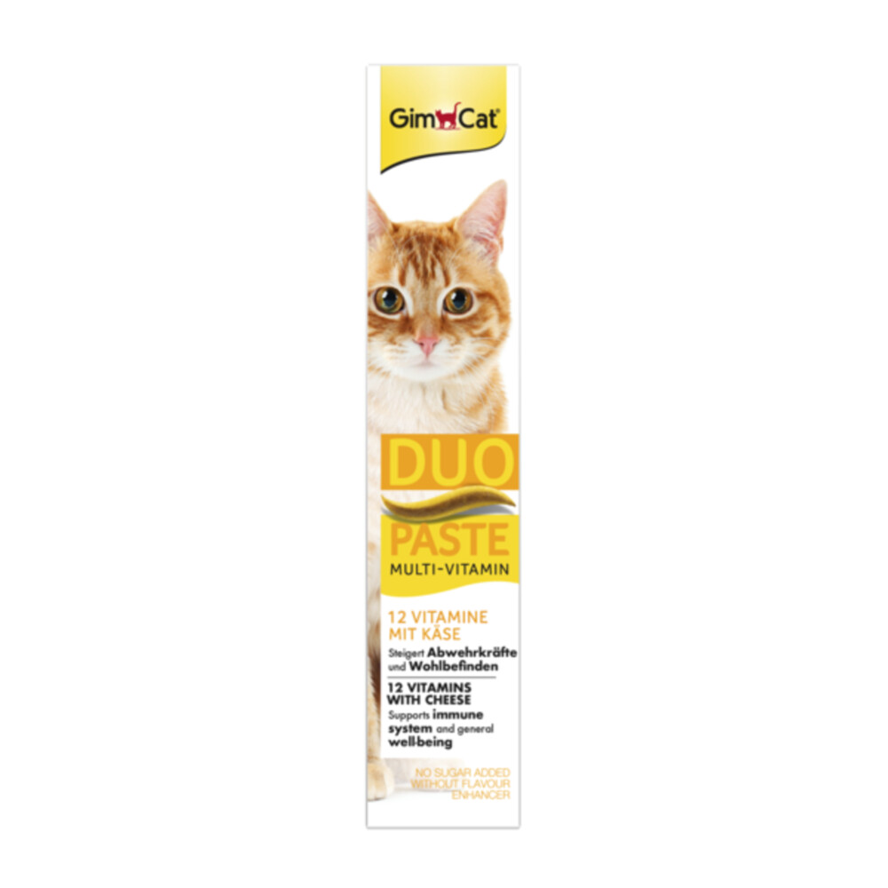 8x GimCat Multi-Vitamin Duo-Pasta Tonijn Vitamines 50 gr