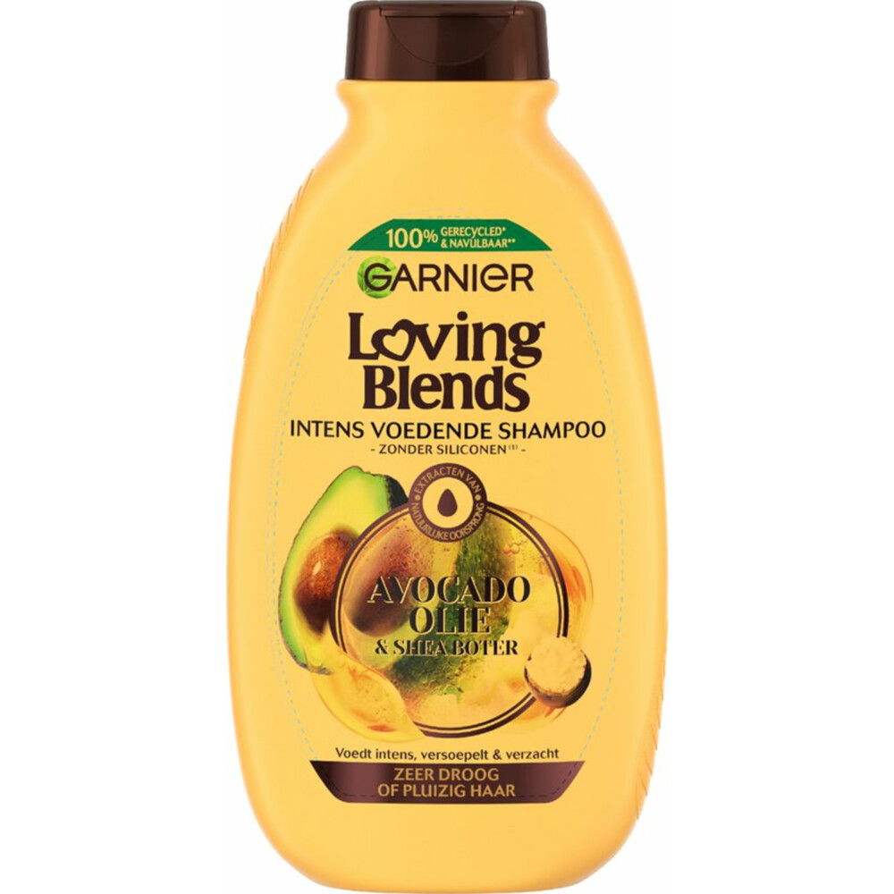 3x Garnier Loving Blends Avocado Olie&Shea Boter Shampoo 300 ml