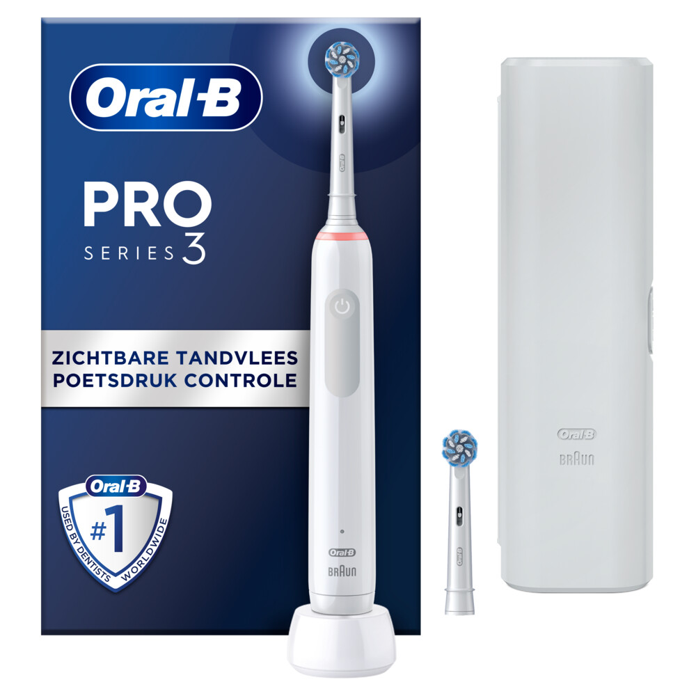 6x Oral-B Elektrische Tandenborstel Pro 3 3500 Wit aanbieding