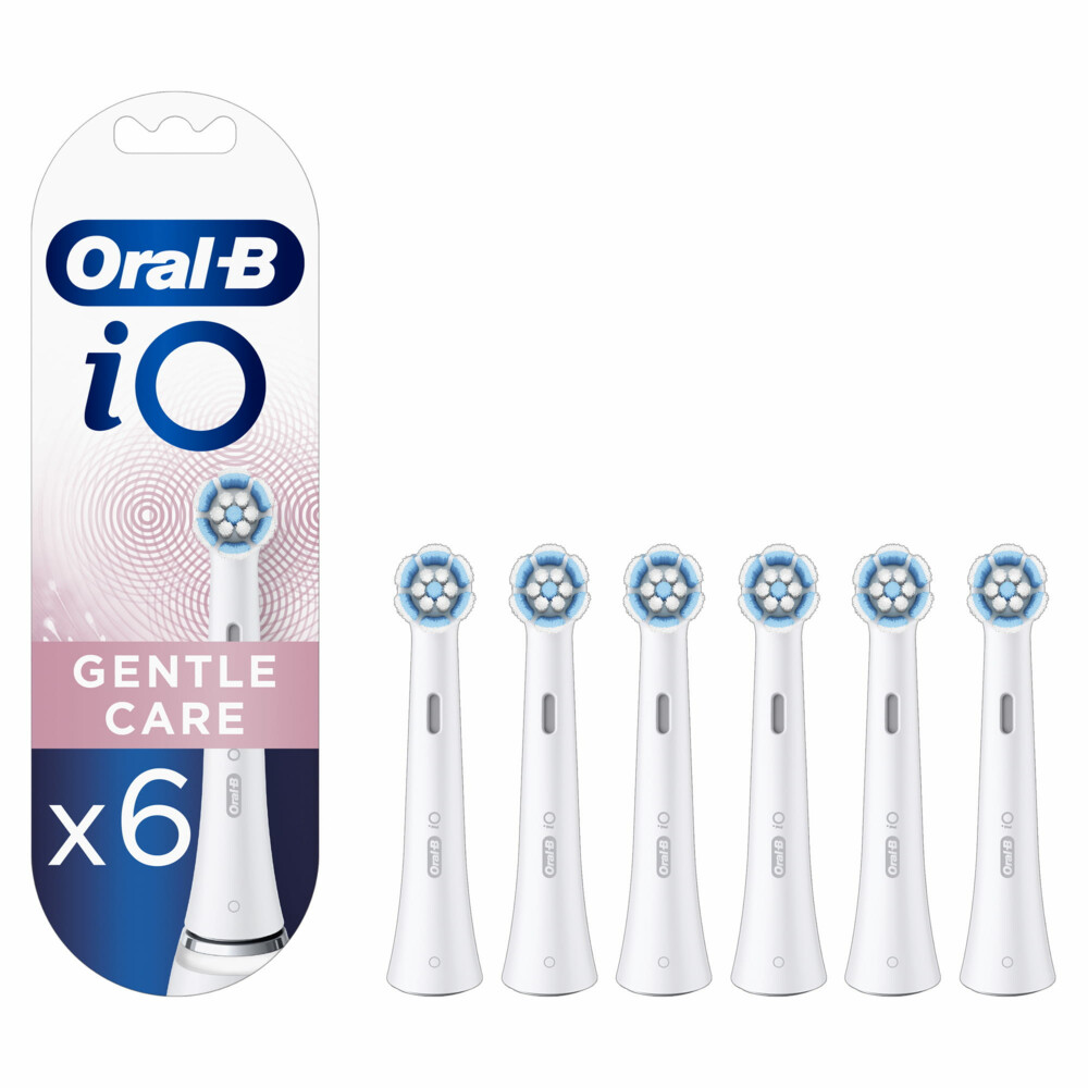 16x Oral-B Opzetborstels iO Gentle Care Wit 6 stuks met grote korting