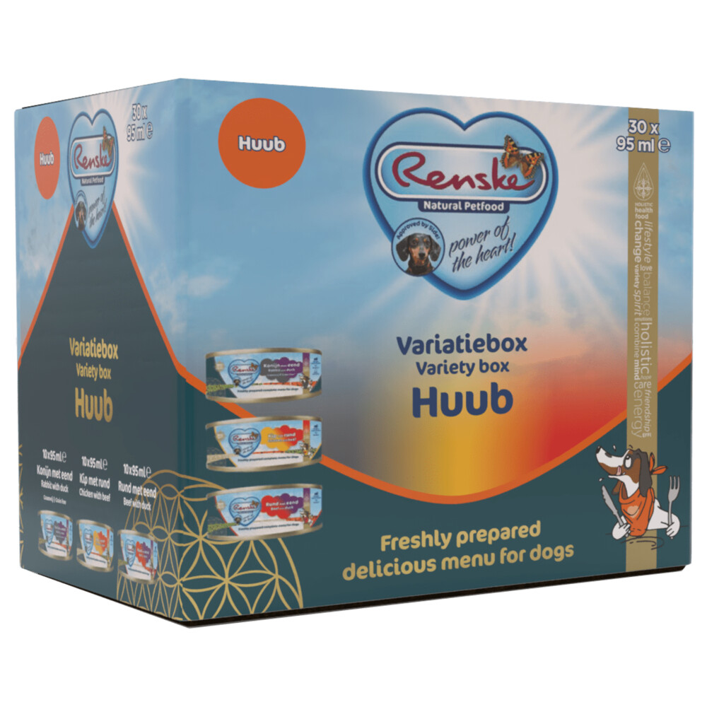 Renske Vers Hond Variatiebox Huub 30 x 95 gr