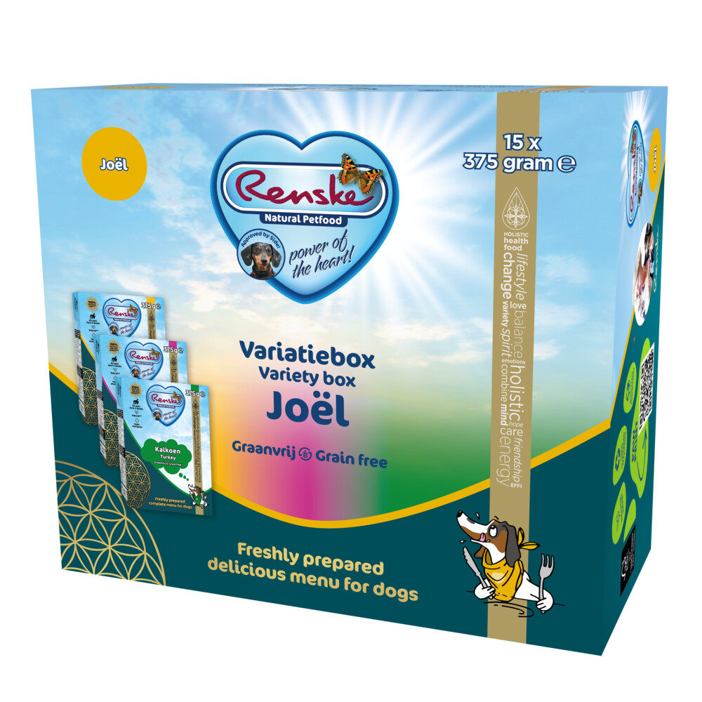 Renske Vers Hond Variatiebox Joël Graanvrij 15 x 375 gr