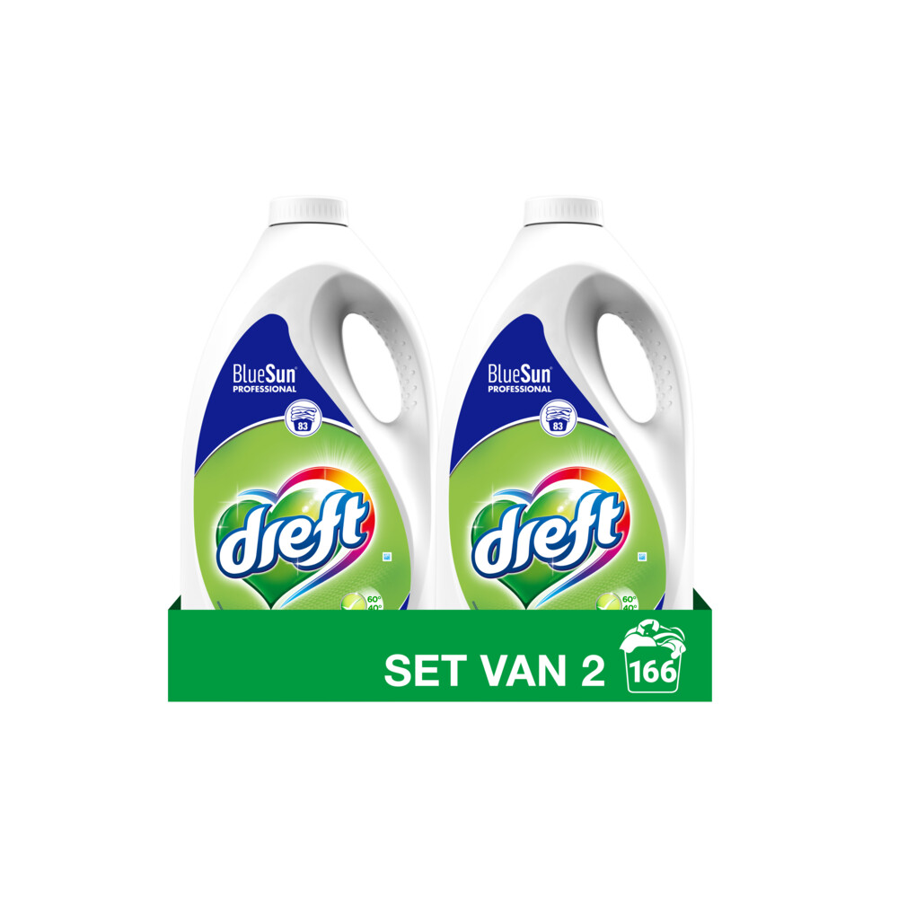 2x Dreft Vloeibaar Wasmiddel Professional 83 wasbeurten 4,15 liter