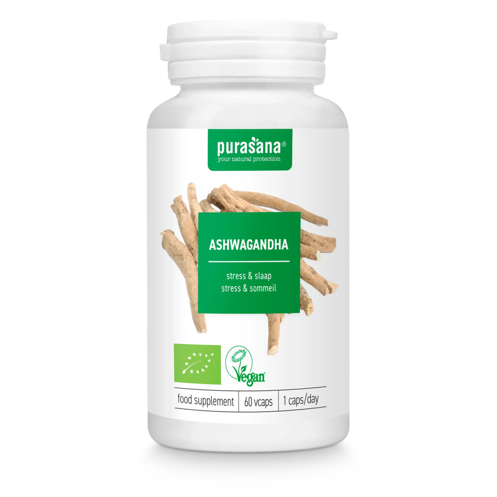 Gratis Verzending: Purasana Ashwagandha Bio 60 capsules