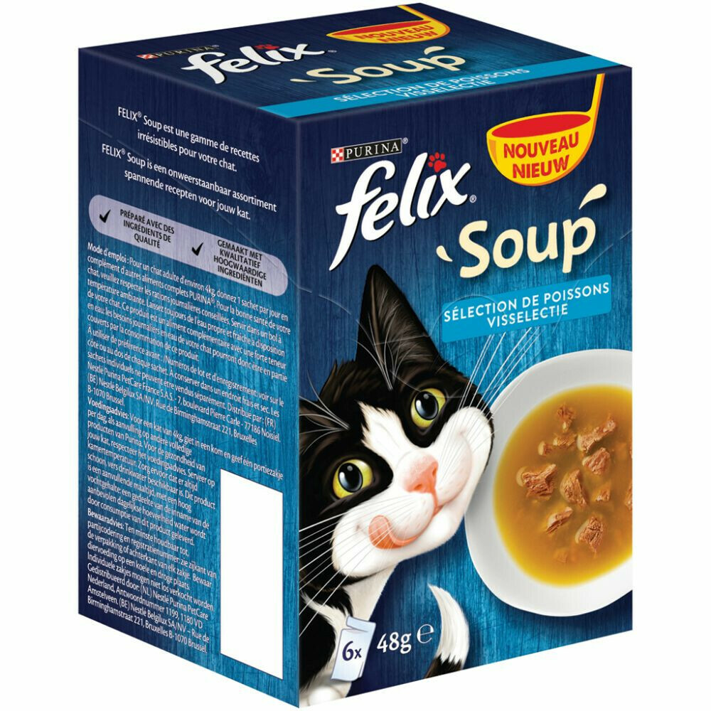 Felix Soup Vis Selectie 6 x 48 gr