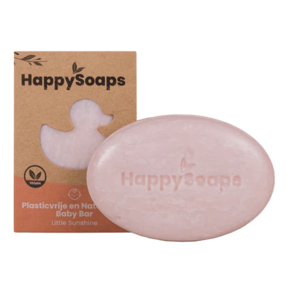 Happysoaps Baby Shampoo En Body Wash Bar Little Sunshine (80 Gr)