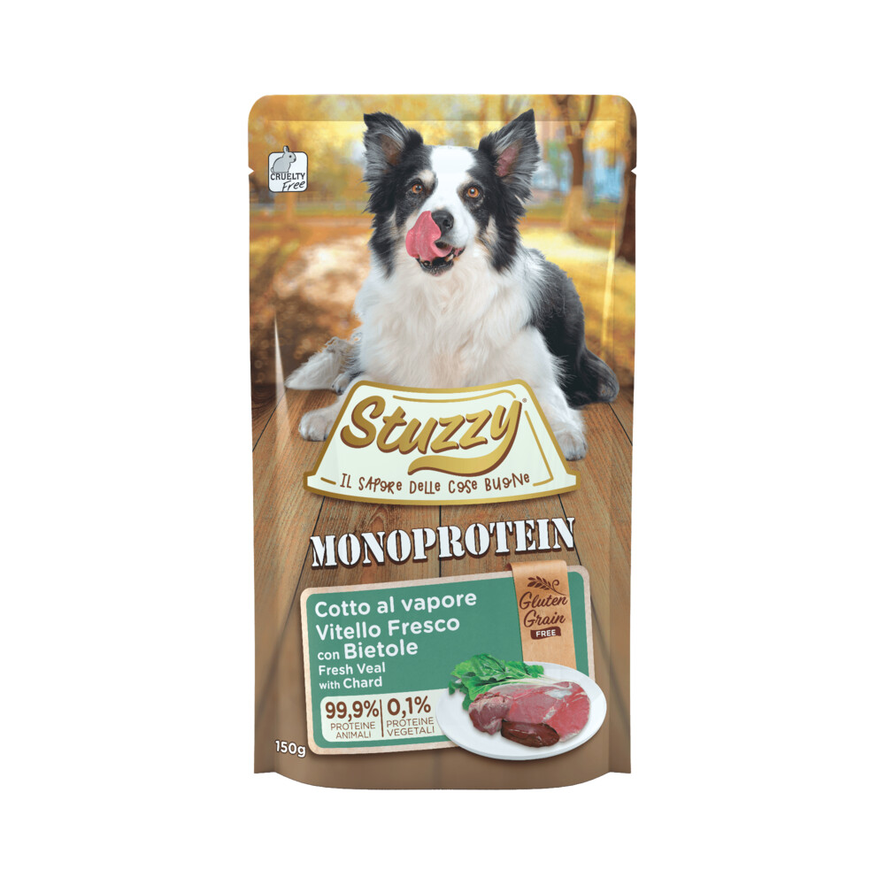 Stuzzy Dog Grain Free Monoprotein Pouch 150 g Kalkoen&Courgette Hondenvoer