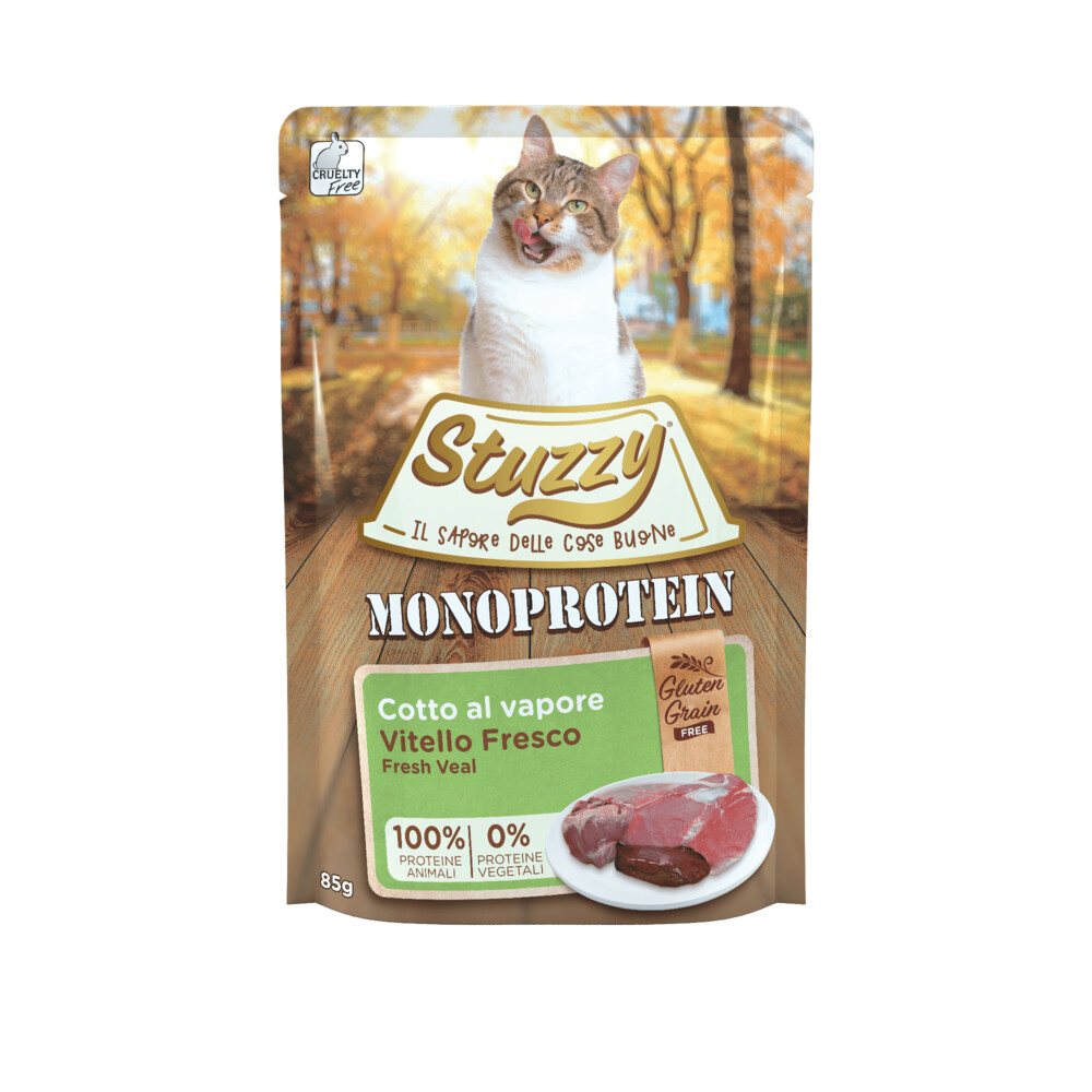 Stuzzy Cat Monoprotein Pouch 85 g Lam Graan&Glutenvrij Kattenvoer