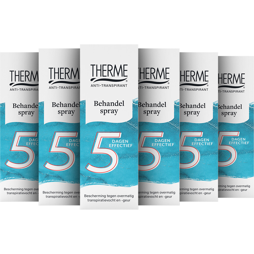 6x Therme Anti-Transpirant 5 Dagen Behandelspray 25 ml
