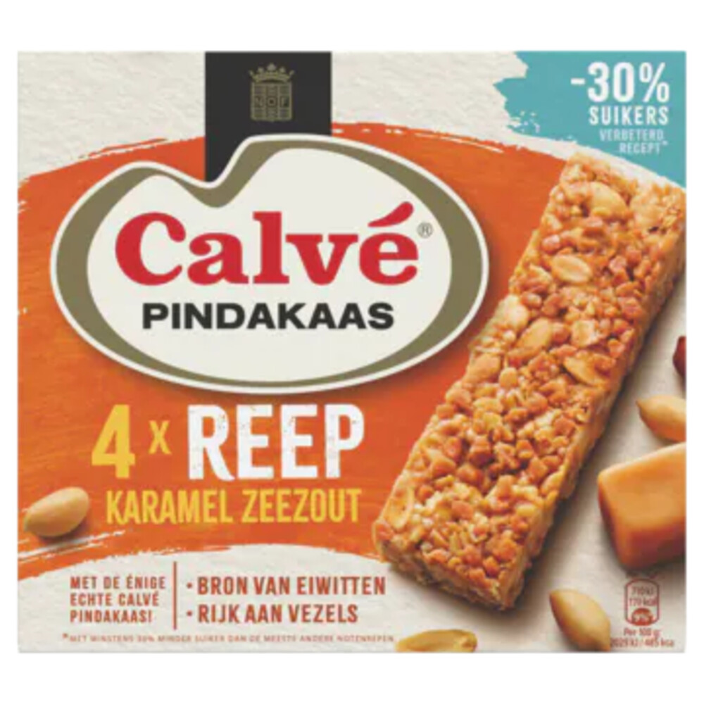 Pindakaasreep karamel zeezout - 3422