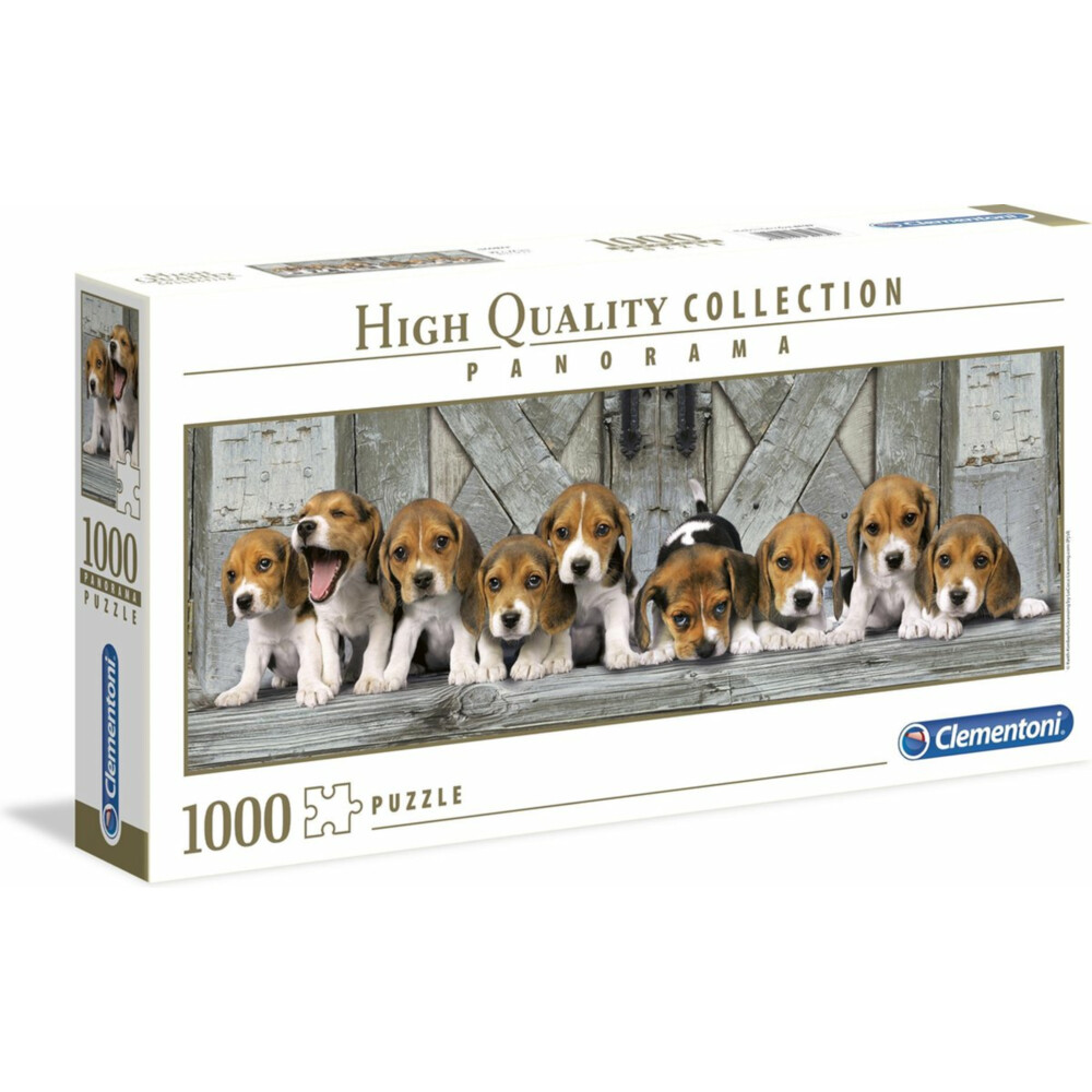 Clementoni puzzel Panorama Beagles 1000 stukjes