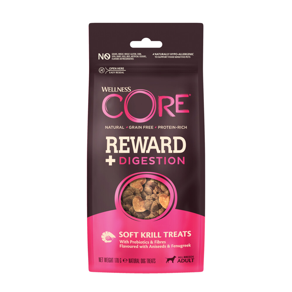 8x Wellness Core Reward+ treats Krill digestion 170 gr