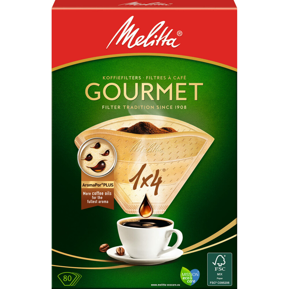 Melitta Gourmet Filterzakjes Pleinnl 1041